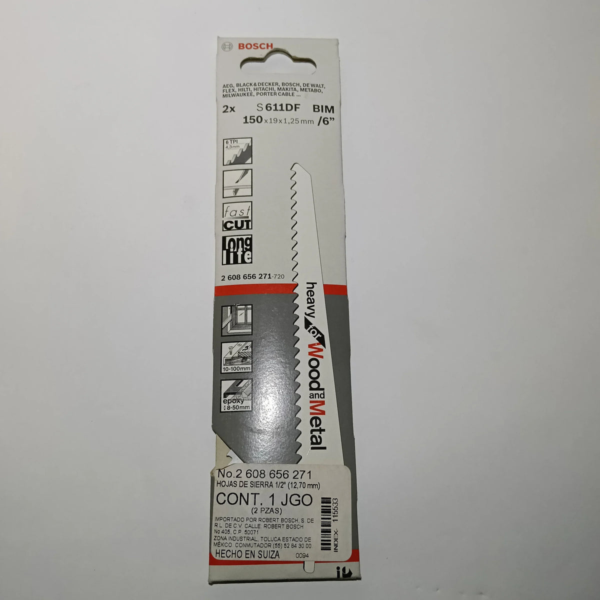 S611DF Bim 150 mm,CORTE Rápido MADERA Y METAL