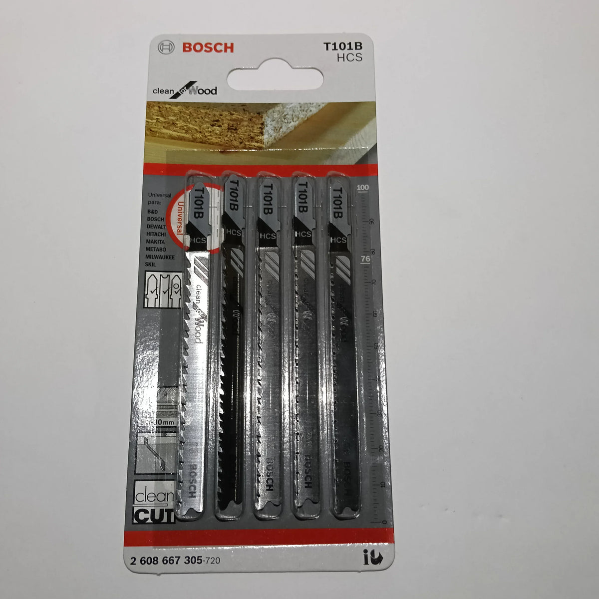 Segueta T101B Clean 5pz MADERA