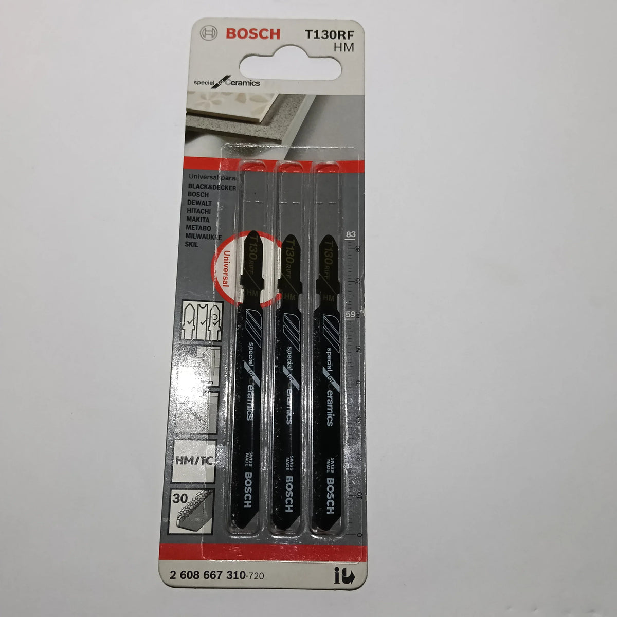 Segueta T130RF Special 3pz. CERAMICA