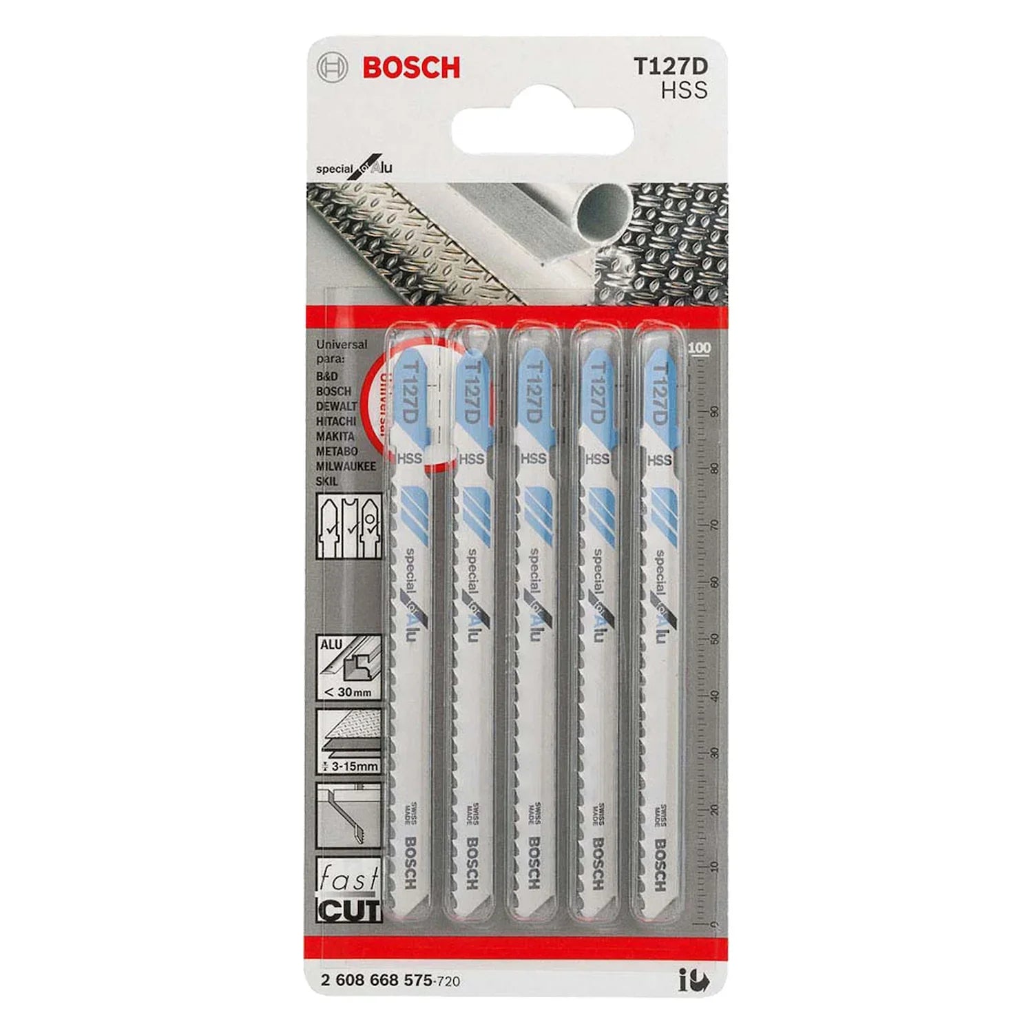 Segueta Bosch Special for Alu T127D 5 und