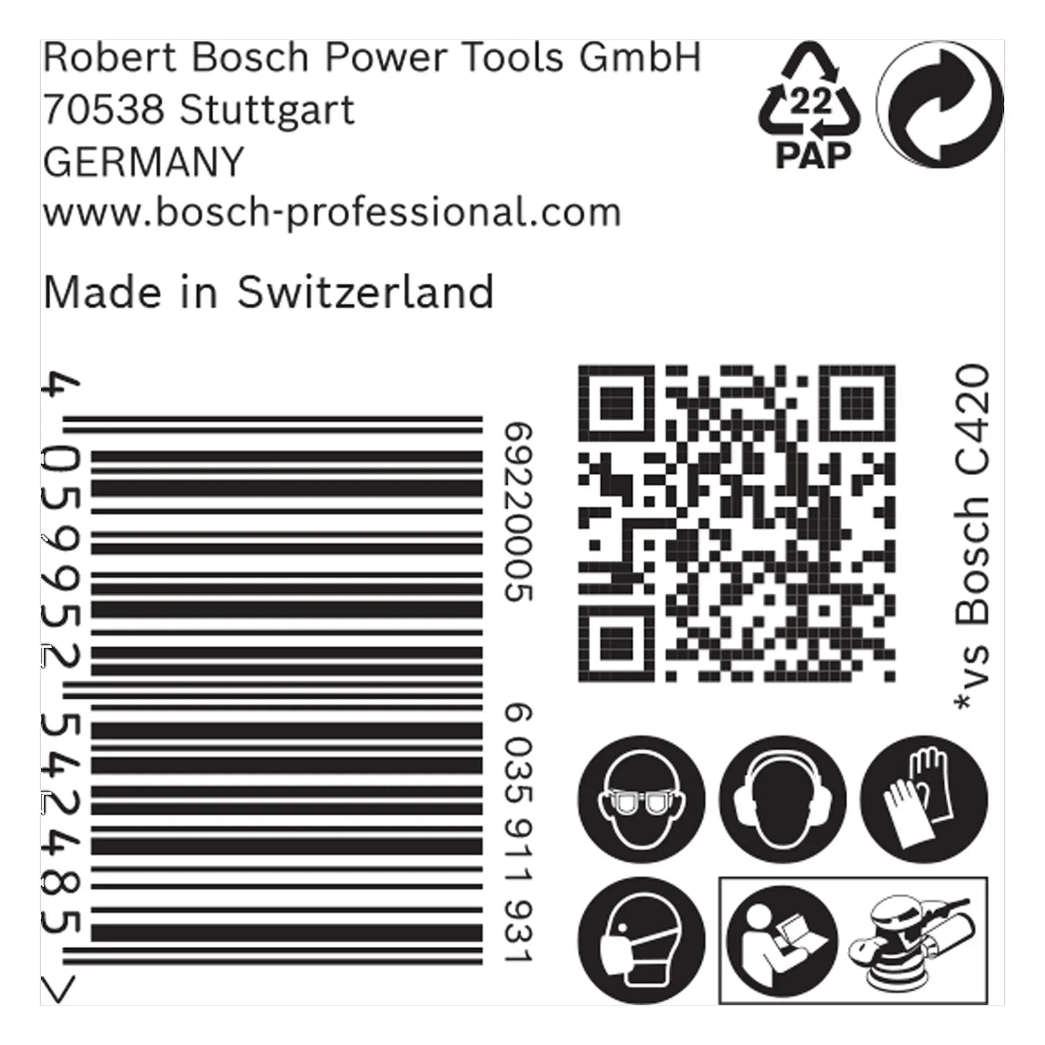 Hoja de lija Bosch EXPERT C470; 125mm G80 50 unidades