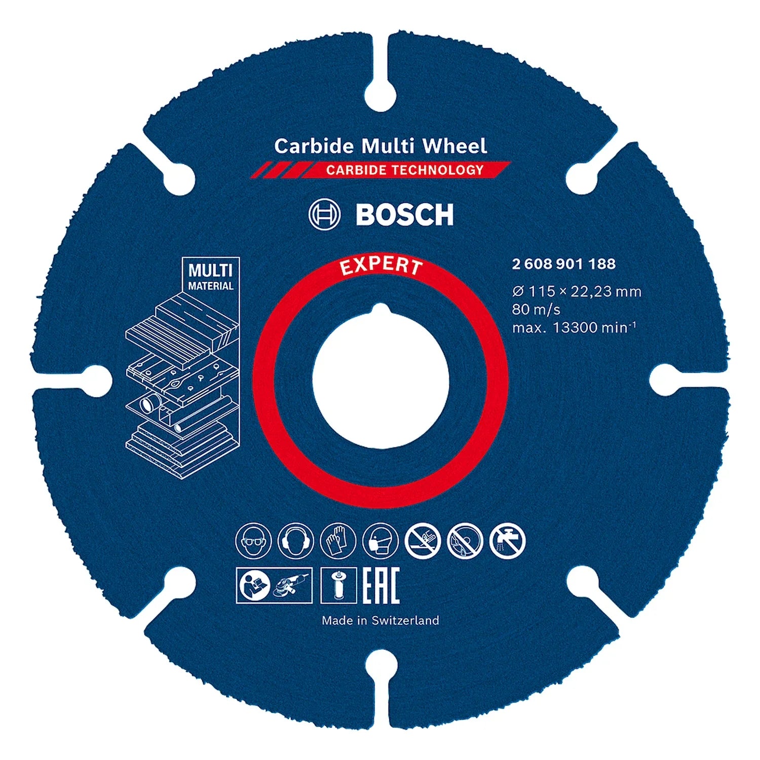 Disco de corte Bosch EXPERT Carbide Multi-Wheel 115mm