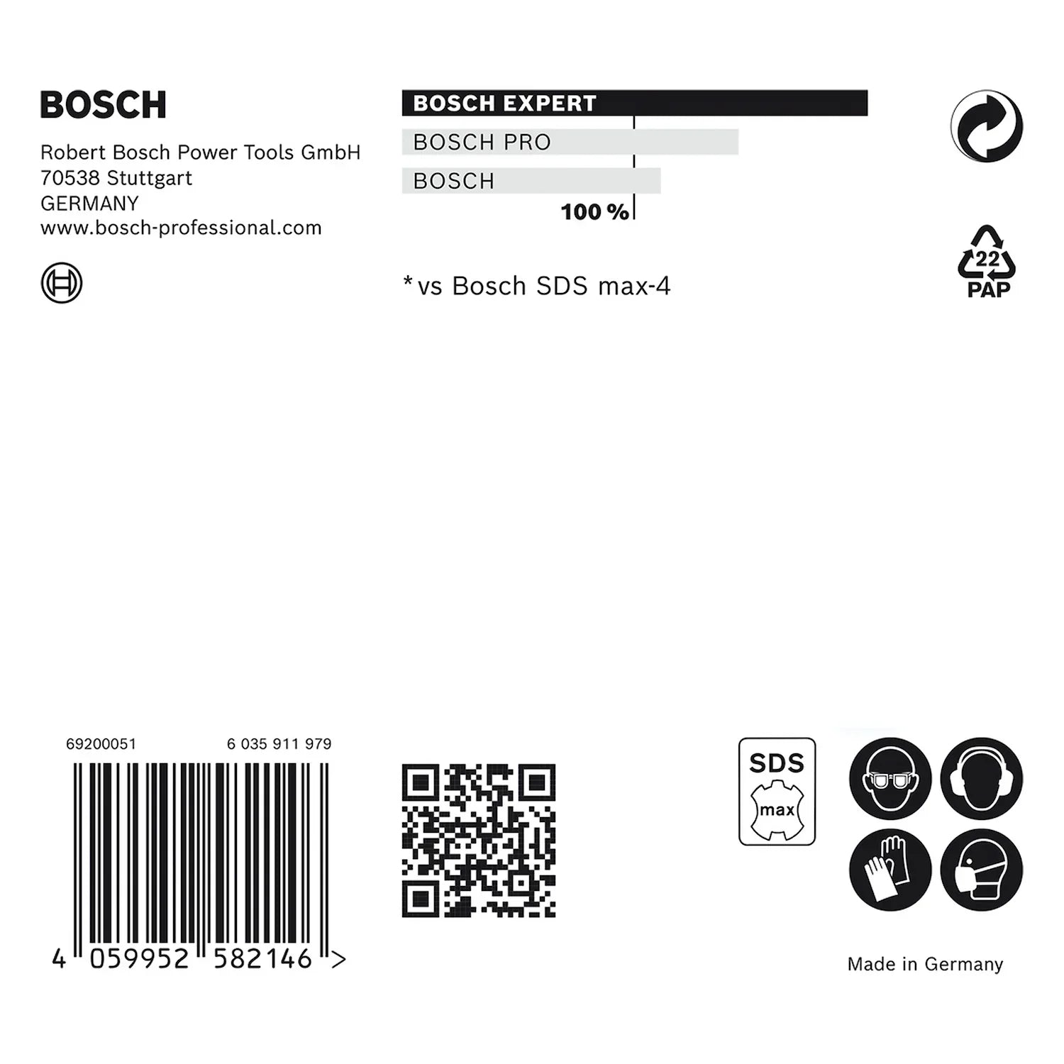 Broca para concreto Bosch EXPERT SDS Max-8x Ø1x8x13