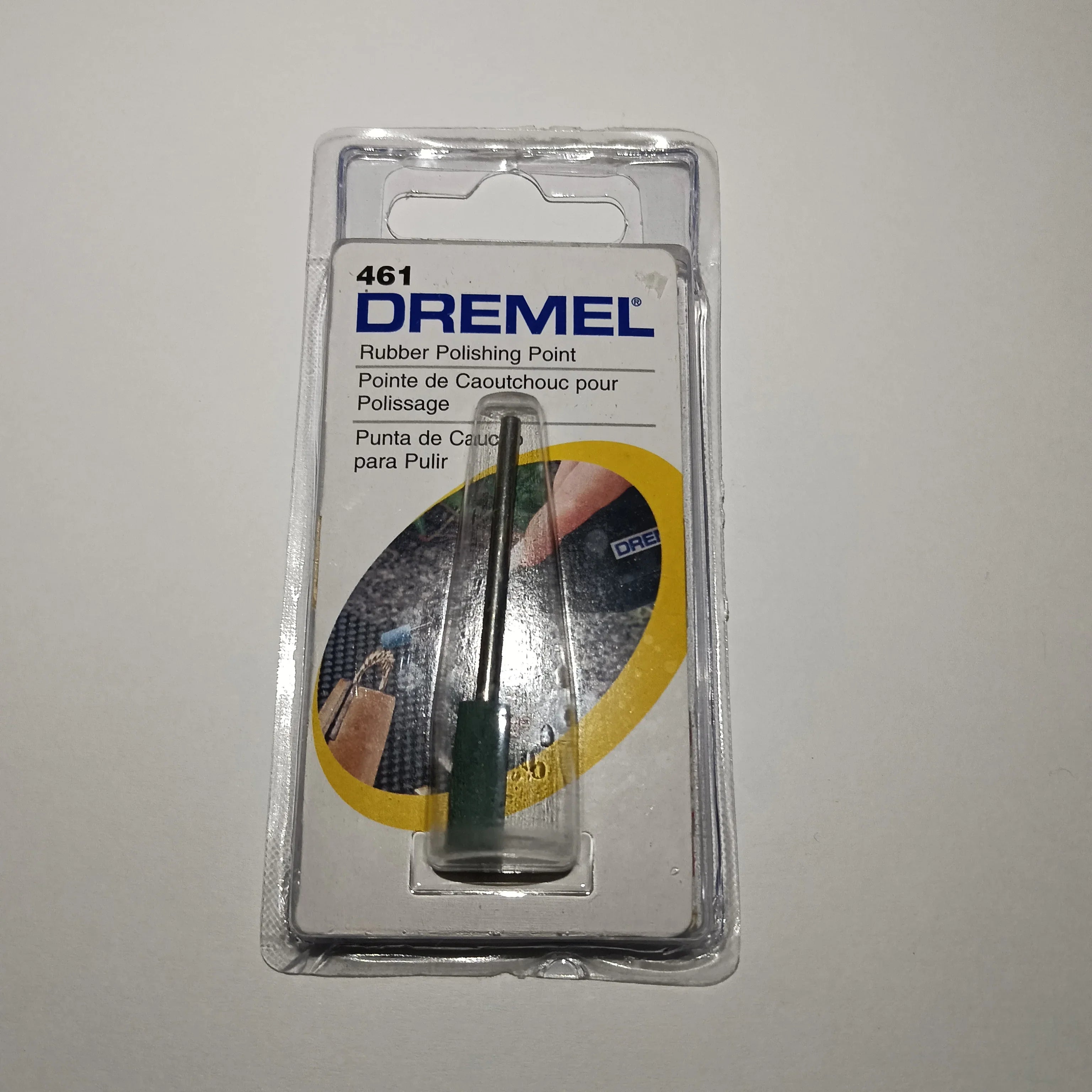 Punta De Caucho Pulir 1/4 MODELO-461 PIEDRA CERAMICA DREMEL