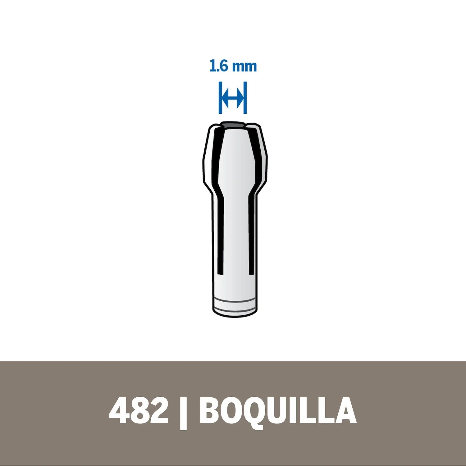 Boquilla De 1,6mm Para Mototools (Modelo 482) Dremel