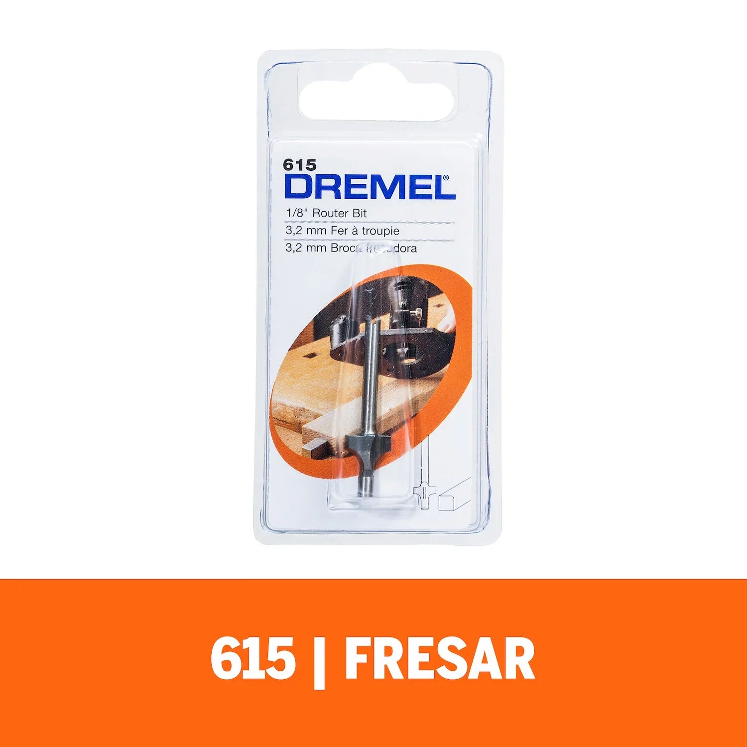 Fresa De Redondeado De Esquinas En Madera Para Acoples De Fresadora (Modelo 615) Dremel