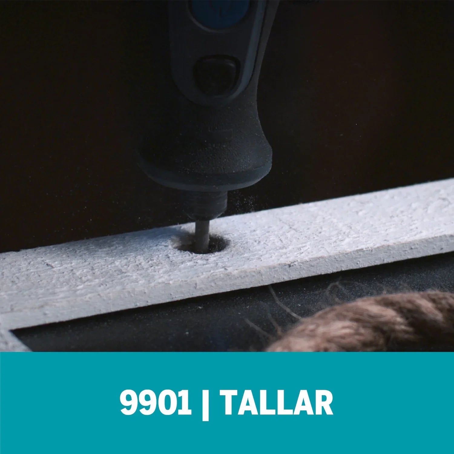 Fresa De Tallado De Punta Cuadrada De 3,2mm Para Perfilar, Alisar O Eliminar Elementos De Acero, Hierro Fundido, Metal, Cobre, Estaño, Aluminio, Cerámica, Piedra, Plástico y Madera Dura (Modelo 9901) Dremel