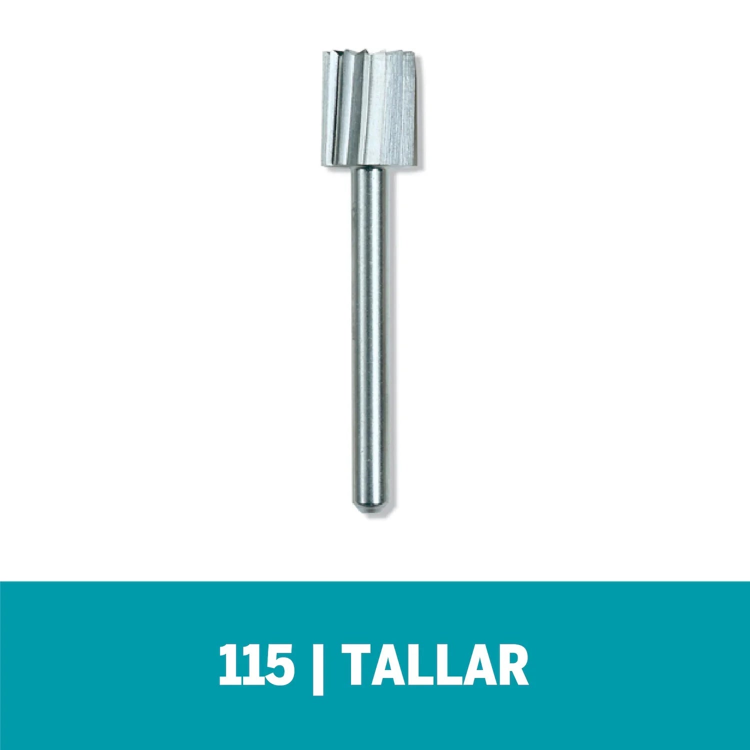 Fresa De Tallado De Punta Cuadrada De 7,9mm Para Madera, Metal, Cuero, Plástico, Goma y Cartón (Modelo 115) Dremel