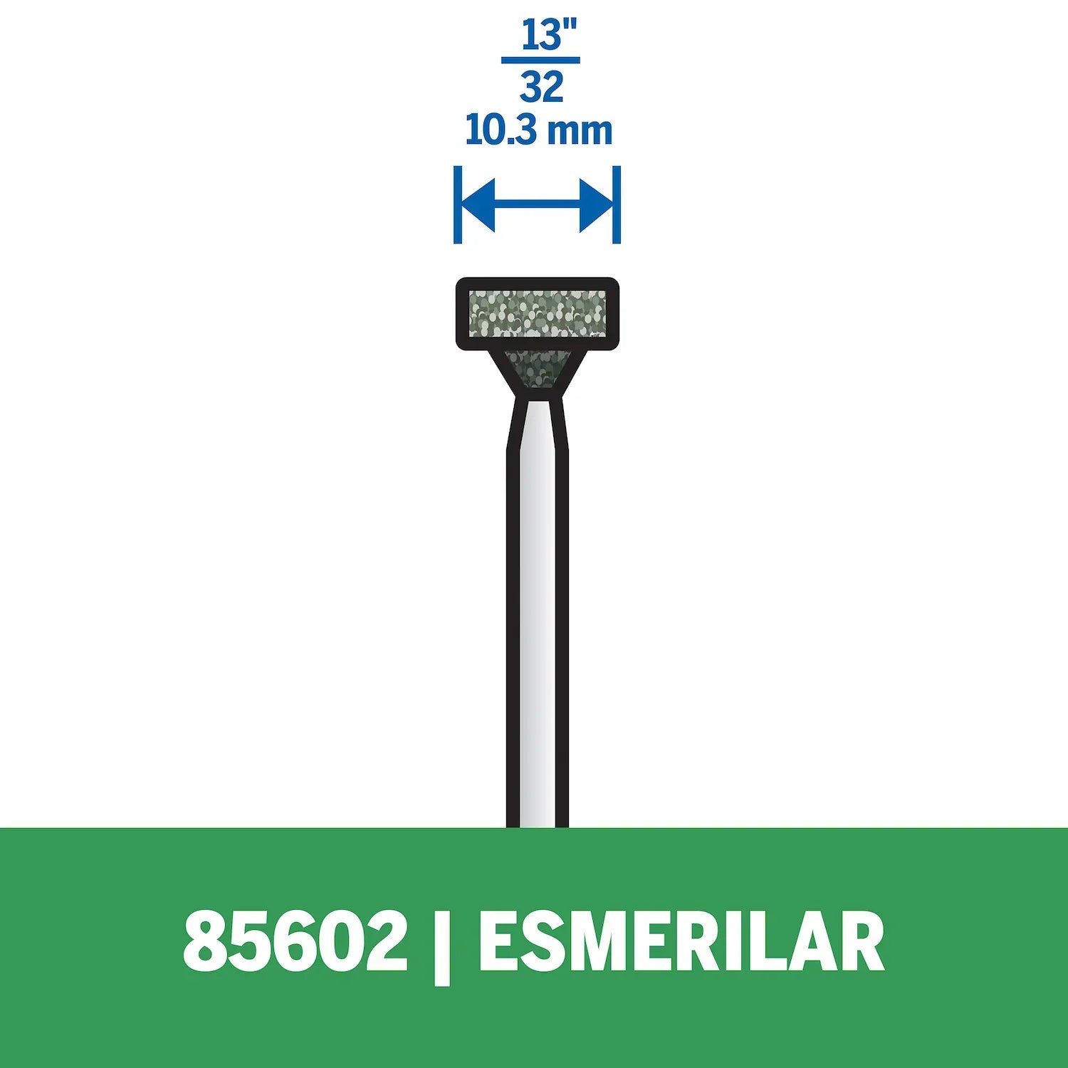 Piedra Formato Disco De Esmerilado De 10,3mm Para Vidrio, Piedra, Cerámica, Aluminio y Cobre (Modelo 85602) Dremel