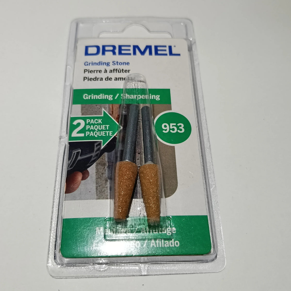 Punta Oxido Aluminio 1/4" Para Esmerilado Metales 2PZ ESMERILADO