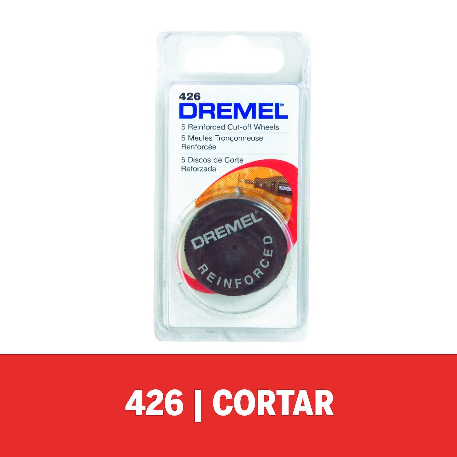 Set/Kit De Discos Reforzados De Corte Para Duración Superior De 31,8mm Espessor De 1,1mm Para Metal, Madera y Plástico 20 Piezas (Modelo 426B) Dremel