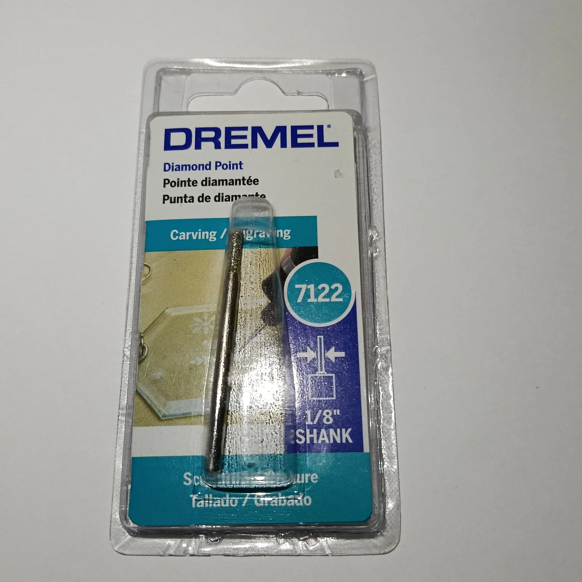Punta Diamante 3/32" MAT. Duros Detalles Finos TALLAR GRABAR