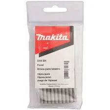 Broca De Acero Rapido P/METAL 10PZ 1/4" X 4"