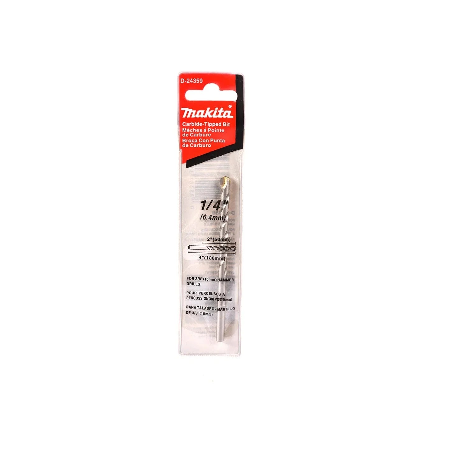 Broca Convencional 1/4" X 4"