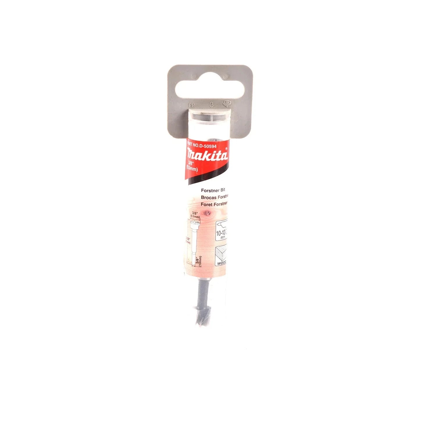 Broca Forstner 3/8" X 3/8" X 3-1/8"