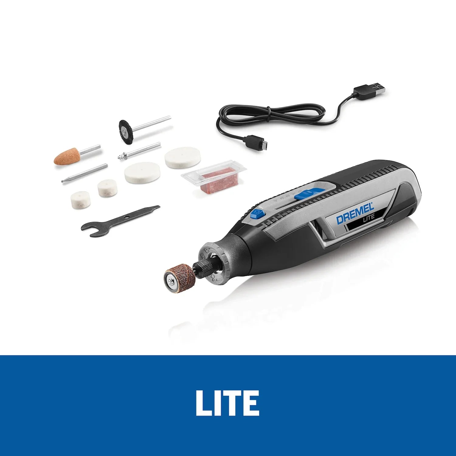 Lite Mototool Inalámbrico Batería de 4VMax de Litio con 10 Accesorios Dremel